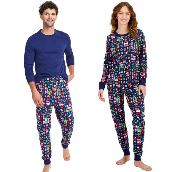 Mens Holiday Christmas Matching Family Pajamas - Size Medium - Picture 2 of 12